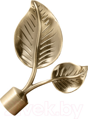 Набор наконечников для карниза АС ФОРОС Лист большой D16 (2шт, антик)