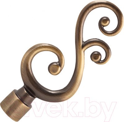 Набор наконечников для карниза АС ФОРОС Лоза D16 (2шт, антик)