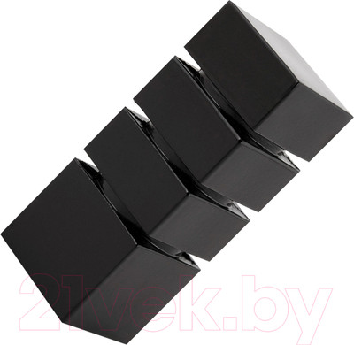 Набор наконечников для карниза АС ФОРОС Нордик D19 (2шт, черный)