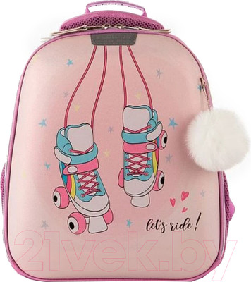 Школьный рюкзак Ecotope Kids Ролики / 057-540Y-11-CLR (сиреневый)