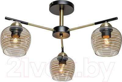 Люстра ESCADA 1123/3P (античная латунь/черный)