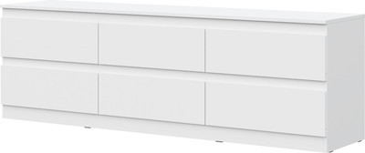 Комод НК Мебель Stern ТВ-6Я 190 / 26713050 (белый)