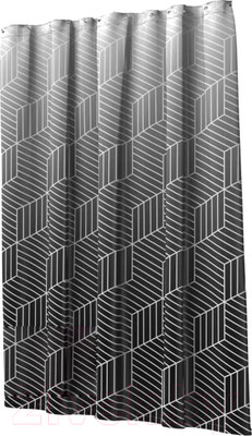 Шторка-занавеска для ванны FORA Delicate Black FOR-PH-DLB