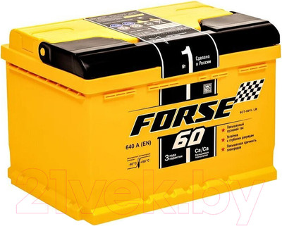 Автомобильный аккумулятор Forse R+ Низкий (60 А/ч)