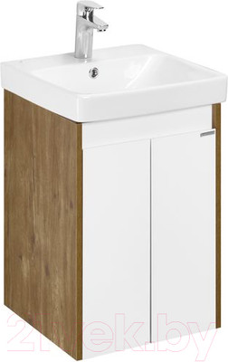Тумба с умывальником Акватон Сканди Doors 45 1A2787K0SDZ90 (белый/дуб рустикальный)