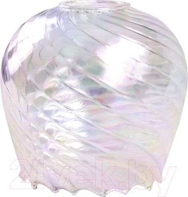 Плафон Элетех Ладера 34-301-ф127/в42 (рифленый косой/перламутровый)