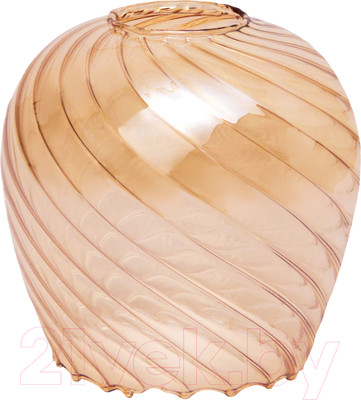 Плафон Элетех Ладера 34-301-ф127/в42 (рифленый косой/янтарь)