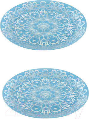 Набор тарелок NiNaGlass Кружево 85-141-26 / 4840163970 (2шт)