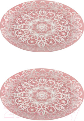 Набор тарелок NiNaGlass Кружево 85-141-26 / 4840163899 (2шт)