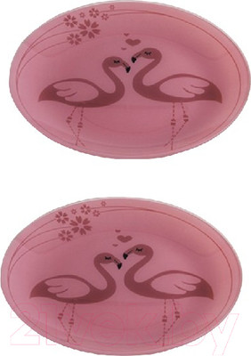 Набор тарелок NiNaGlass Фламинго 85-175-26 / 4840162559 (2шт)