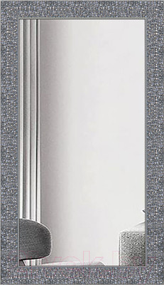 Зеркало Декарт Настенное в раме 8Л1280 (серый перламутр)