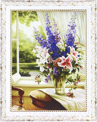 Картина Декарт Ваза с цветами 2 8Л2042 (в раме)