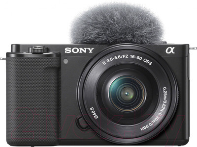 Беззеркальный фотоаппарат Sony ZV-E10 kit 16-50мм / ZV-E10L (черный)