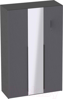 Шкаф Мебельград Нора 3 дв (металл бруклин/графит)