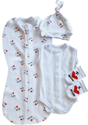 Комплект одежды для малышей Sofi 5026-3 (р.56, белый)