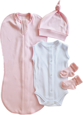 Комплект одежды для малышей Sofi 5026-4 (р.56, розовый)