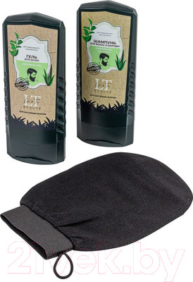 Набор косметики для тела и волос La and Te beaute Шампунь+Гель для душа+Мочалка LTMEN6