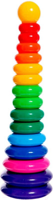 Развивающий игровой набор Соломон Пирамидка 15 колец с кругом / 9780521