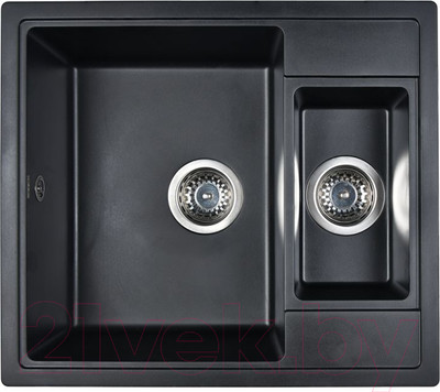 Мойка кухонная Wisent 580-26WQ (с сифоном GER011)