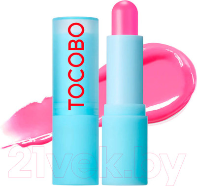 Бальзам для губ Tocobo Glass Tinted Lip Balm Увлажняющий оттеночный 012 Better Pink (3.5г)