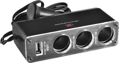 Разветвитель в прикуриватель Skyway SW-1913 / S02301008 (черный)