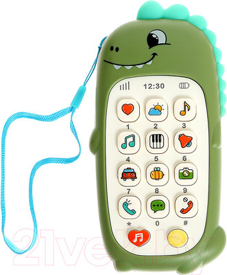 Развивающая игрушка Zabiaka Милый дракончик / 7319089 (зеленый)