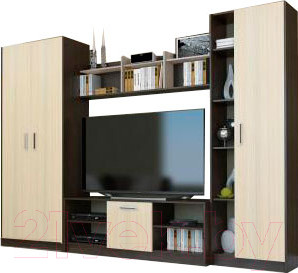 Стенка Горизонт Мебель Милан (кантер/сонома)