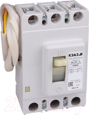 Выключатель автоматический КЭАЗ ВА51-35М2-341810-250А-2500-690AC-НР230AC/220DC-УХЛ3 / 285369