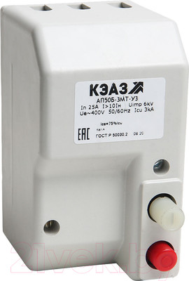 Выключатель автоматический КЭАЗ АП50Б-2МТ-50А-10Iн-400AC/220DC-У3 / 106917