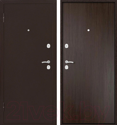 Входная дверь Промет Марс 3 86x205 (левая, венге/антик медь)