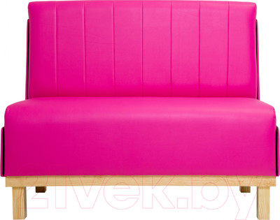 Диван KRONES Пантеон барный (экокожа ярко-розовый/черный)