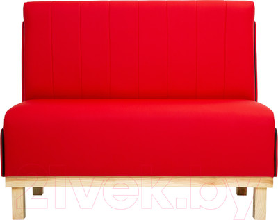 Диван KRONES Пантеон барный (экокожа красный/черный)