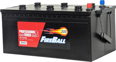 Автомобильный аккумулятор FireBall 6СТ-225 NR Euro 3 1350A (225 А/ч)