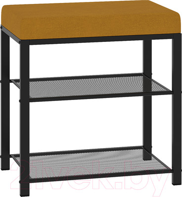 Банкетка ЗМИ Торонто 13S / БТ13СЧГ (черный/горчичный)