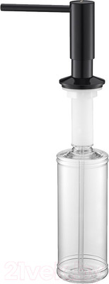 Дозатор встраиваемый в мойку Paulmark Decus D004-GB (глянцевый черный)