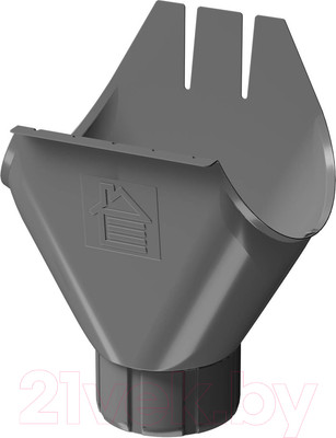 Воронка водосточная Docke Stal Premium 125/90 PVPV-1086 (графит 7024)