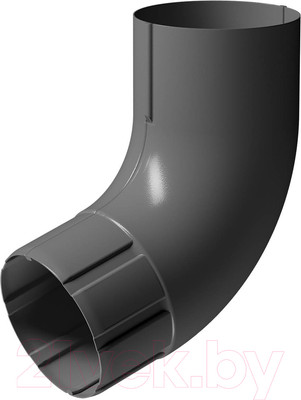 Колено трубы водосточной Docke Stal Premium 72 градуса D90 PVPB-1086 (графит 7024)
