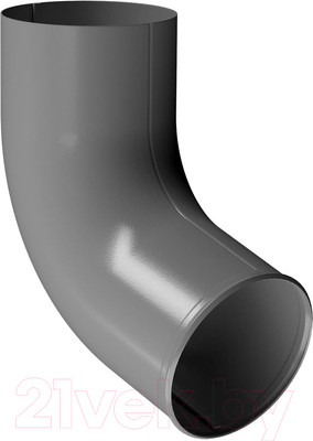 Колено трубы водосточной Docke Stal Premium D90 PVPO-1086 (графит 7024)