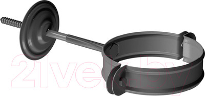 Хомут водосточной трубы Docke Stal Premium D90 PVHT-1086 (графит 7024)