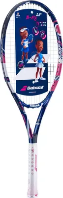 Теннисная ракетка Babolat B'FLY 25 Gr00 9-10лет / 140487 (синий/розовый)