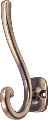 Крючок для одежды AKS Akkord (матовая античная латунь)