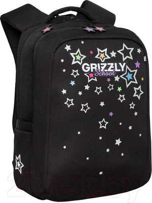 Школьный рюкзак Grizzly RG-366-5 (черный)