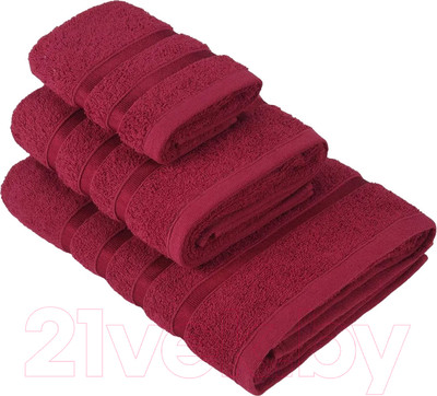 Набор полотенец Diana ПМD-Гран-30-50-70 (гранат)