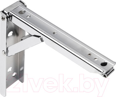 Полкодержатель AKS Складной 2 200x135x30 (хром)