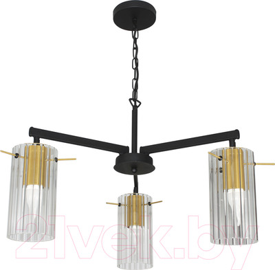 Люстра Элетех Эсми 231 НСБ 01-3x60-172 Е27 / 1005405248 (черный/золото)
