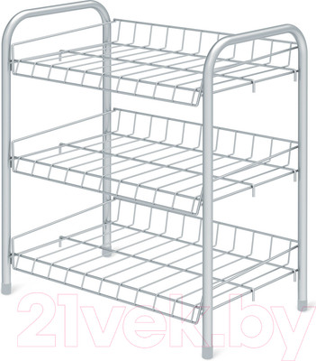 Полка для обуви Ника ЭТ4/МС (матовый серый)