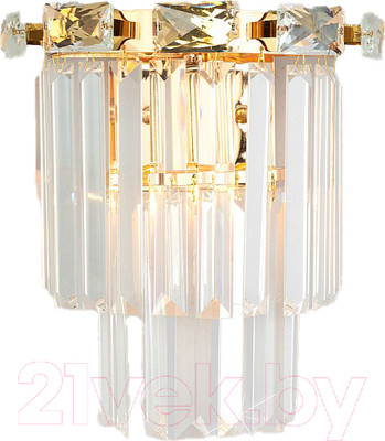 Бра Евросвет Strotskis 10130/1 (золото/прозрачный хрусталь)