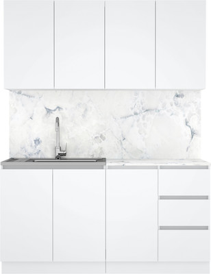 Кухонный гарнитур Артём-Мебель Мэри СН-114 ДСП 1.6м (белый)