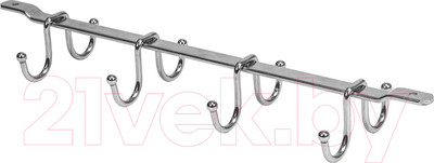 Держатель кружек на рейлинг AKS Для 8 кружек (хром)
