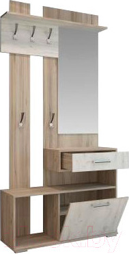 Секция в прихожую Горизонт Мебель Смарт-2 (кантри/прованс)